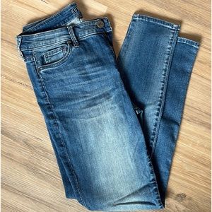 Kut High Rise Toothpick Skinny Blue Jeans Size 10
